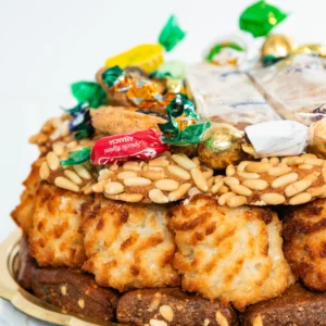 Italian cookie tray with Italian candy and jordan almonds